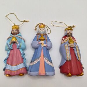 House‎ of Hatten Inc Three Wise Men Nativity Christmas Ornaments Unique Colors